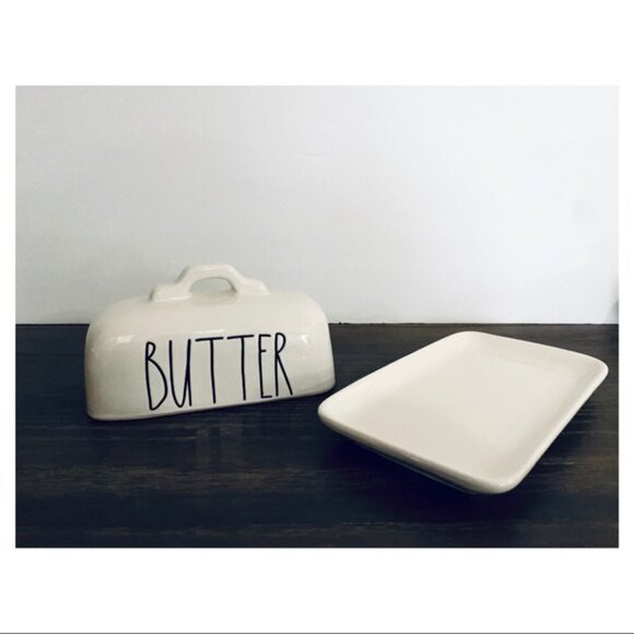 Rae Dunn Ceramic Butter Dish LL - Picture 3 of 7